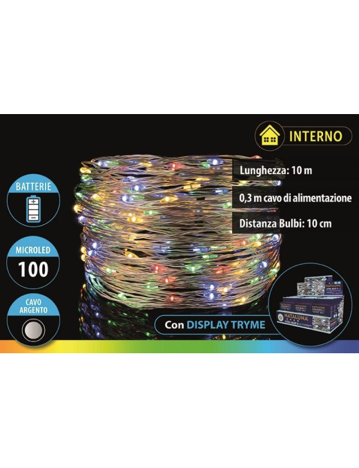 MULTICOLOR SERIES 100 MICROLED BATTERY 10m