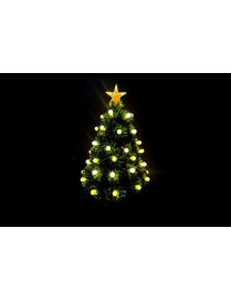 GREEN TREE 60cm 55 CLASSIC LIGHTS WITH SPHERES