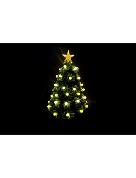 GREEN TREE 60cm 55 CLASSIC LIGHTS WITH SPHERES