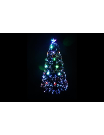 ALBERO FIBRE OTTICHE MULTICOLOR 180cm 28 LUCI