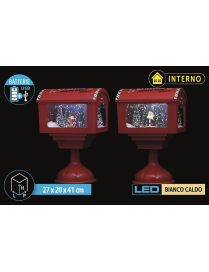 CASSETTA POSTA  27x20x41cm CON LED+MUSICA