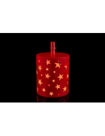 BASE X ALBERO METALLO 30x48cm CON LED ROSSO