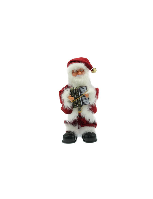 BABBO CON FISARMONICA E MUSICA 38cm