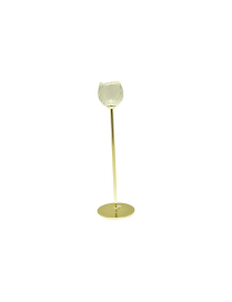GOLD CANDLE HOLDER 8x27.5cm