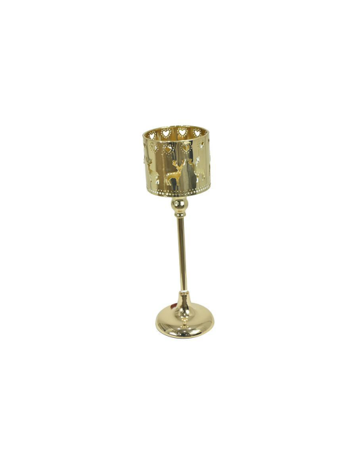 COPPER CANDLE HOLDER 11x35cm