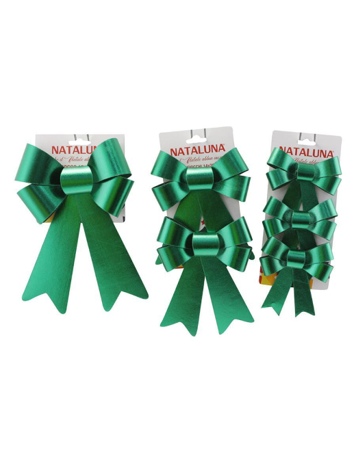 Green Christmas Cockade, 3 Assorted Sizes