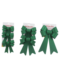 COCCARDA NATALIZIA VERDE 3 MISURE ASSORTITE