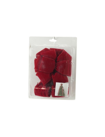 PUNTALE FIOCCO CON CASCATA ROSSO 170cm