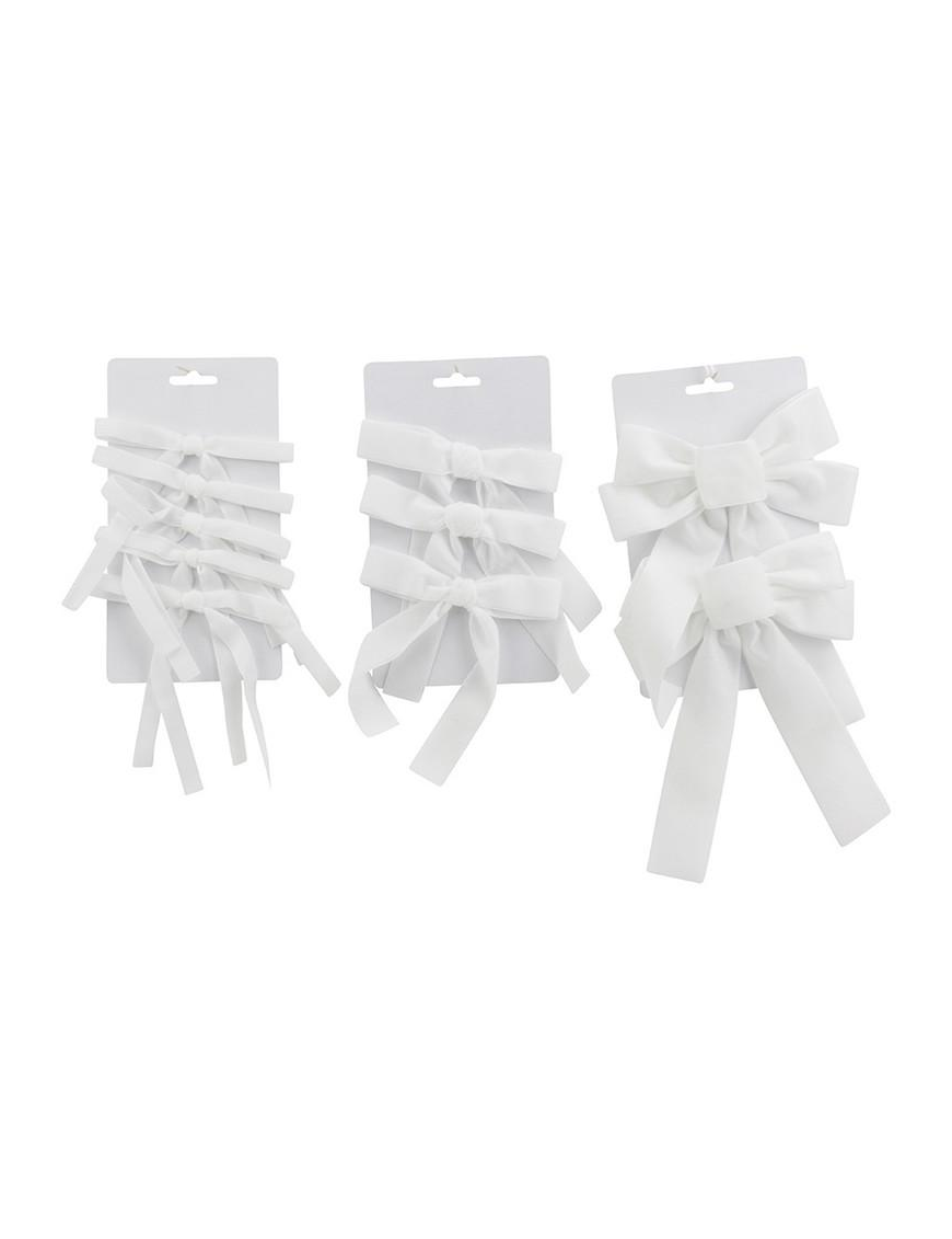 FIOCCHI NATALIZI  BIANCO 3 MISURE ASSORTITE