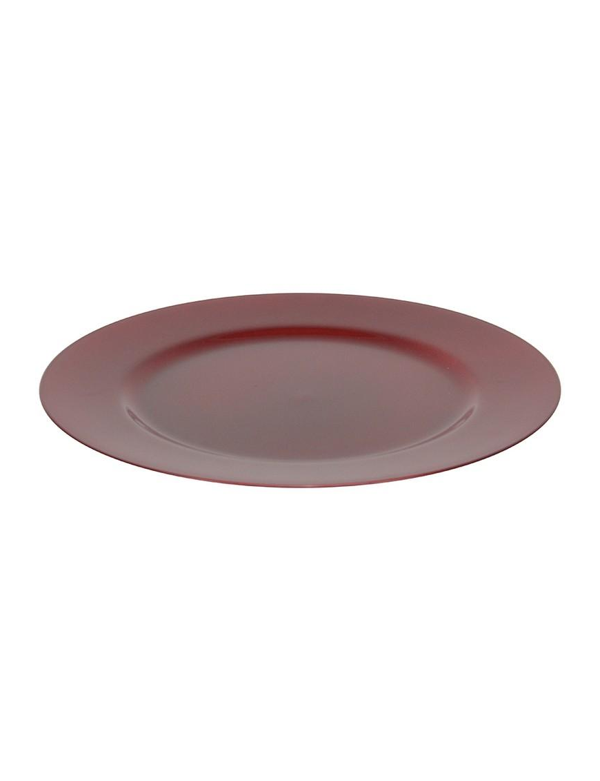 SMOOTH RED 33cm AUSTER PLATE