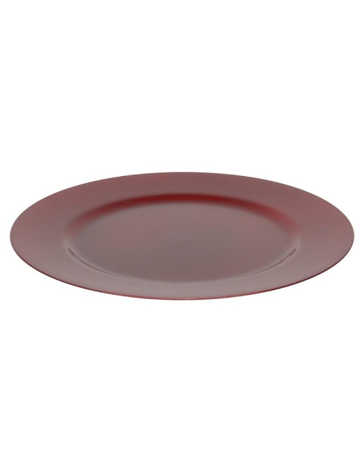 SMOOTH RED 33cm AUSTER PLATE