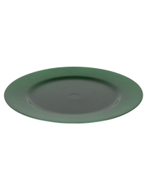 SOTTOPIATTO LISCIO 33cm VERDE SCURO