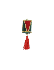 APPENDINO TAMBURO ROSSO/VERDE 8cm