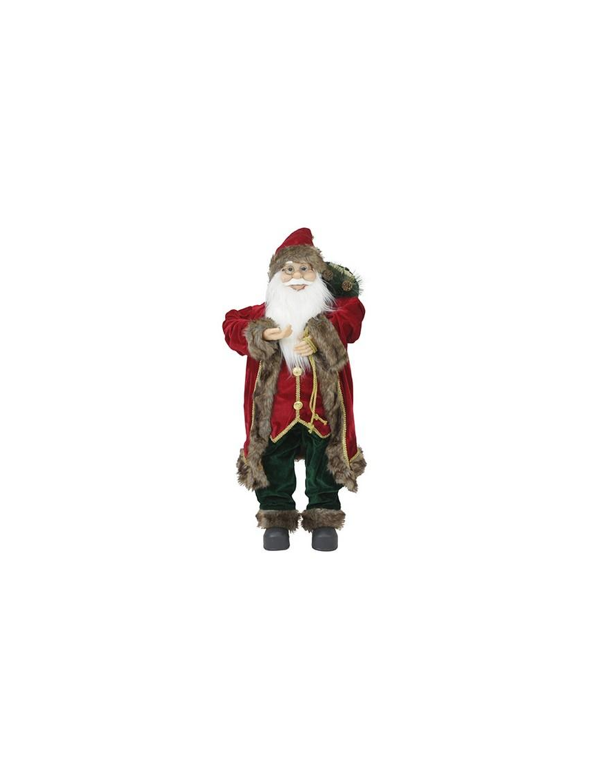 BABBO NATALE BORDEAUX  80cm