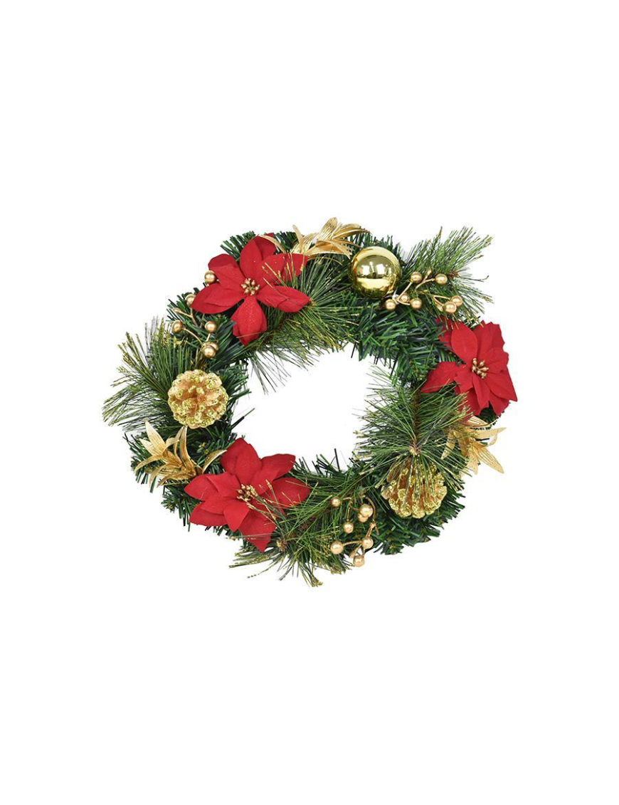 35cm ROUND DOOR STICK CHRISTMAS STAR