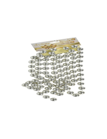 SILVER BEAD GARLAND 2x270cm