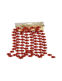 GHIRLANDA PERLINE ROSSO 2x270cm