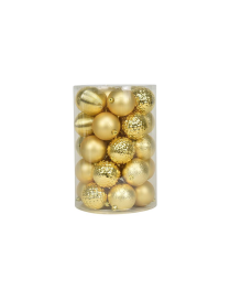 8cm SPHERES 34 pieces GOLD