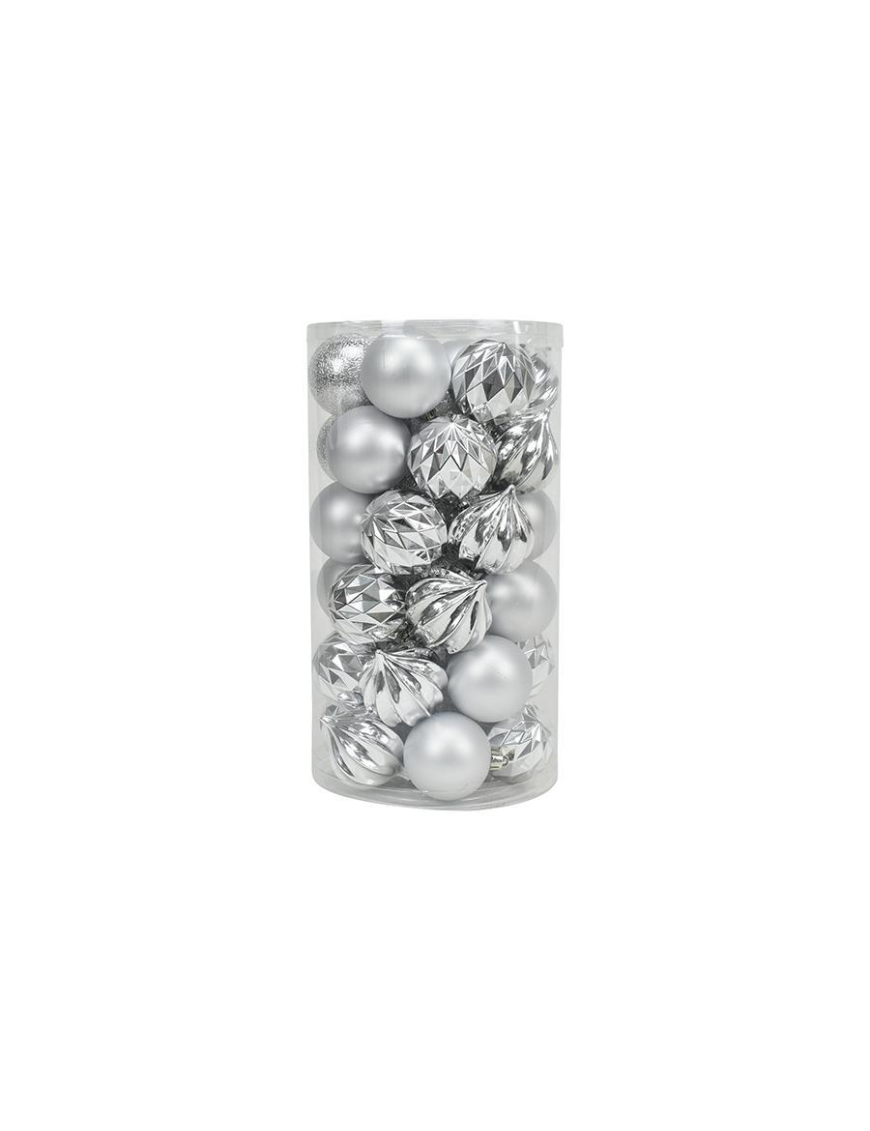 SFERE  6cm 41pezzi ARGENTO