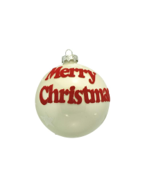 8cm RED/WHITE SPHERE