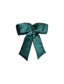 DARK GREEN PADDED BOW 50x60cm