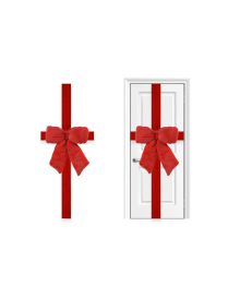 FIOCCO X PORTA 50x60cm ROSSO
