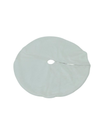 WHITE FABRIC TREE BASE COVER 120cm