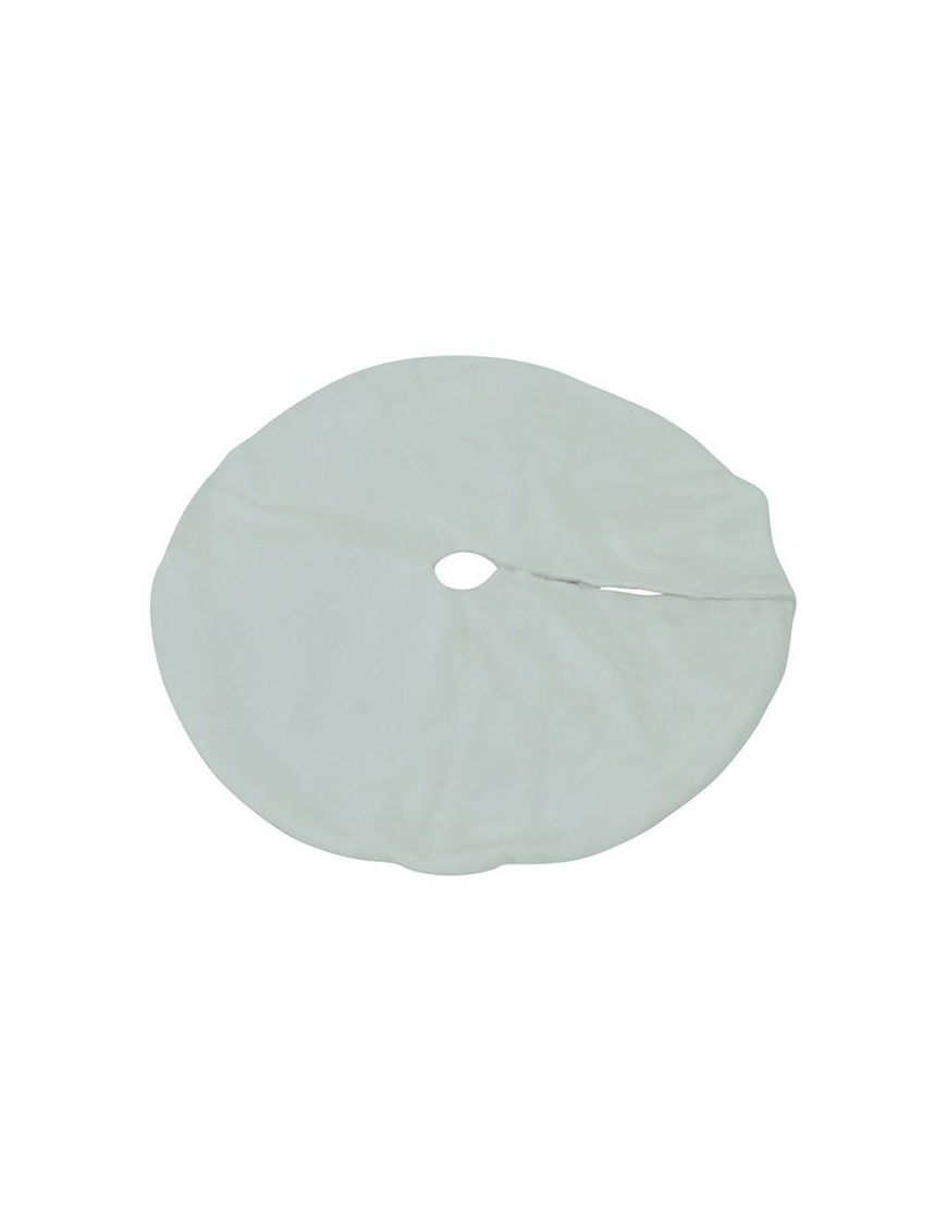 WHITE FABRIC TREE BASE COVER 120cm