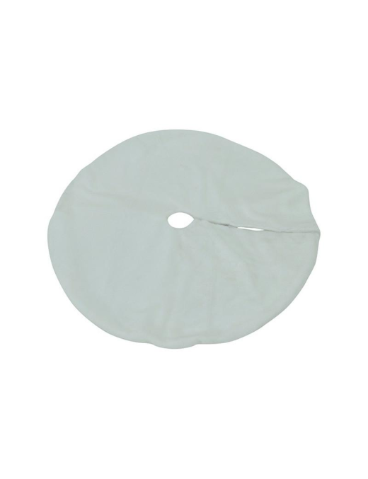 WHITE FABRIC TREE BASE COVER 120cm