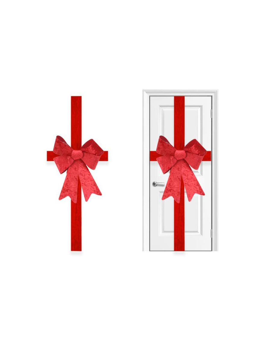 RED DOOR BOW 45x60cm