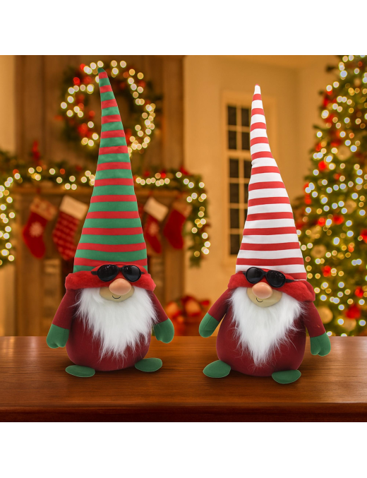 Green e Red Sitting Gnome 55cm