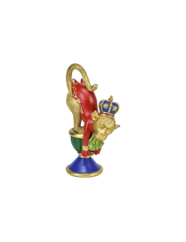 SCIMMIA RESINA VERDE/ROSSO 28,5cm