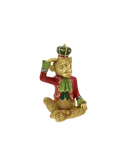 Green/Red Resin Monkey 23cm