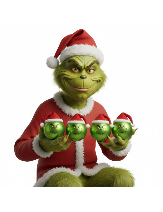 SFERA MODELLO GRINCH VERDE 15cm