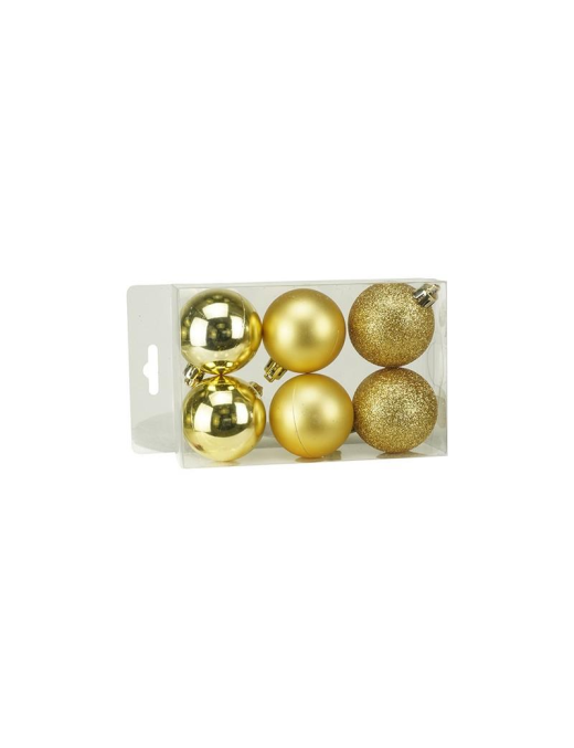 ORO SFERE  5cm 6pezzi LUCIDA/MATTA