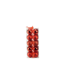 ROSSO SFERE  6cm 20pezzi LUCIDA/MATTA