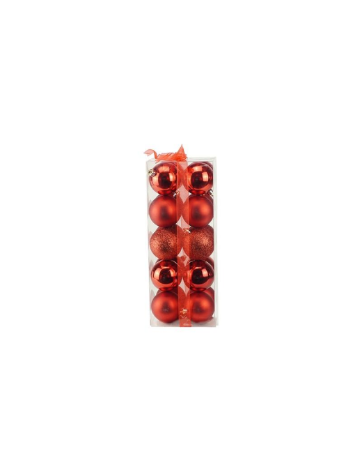 ROSSO SFERE  6cm 20pezzi LUCIDA/MATTA
