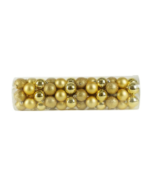 5cm 60pcs GOLD SHINY, MATTE AND GLITTERY SPHERES