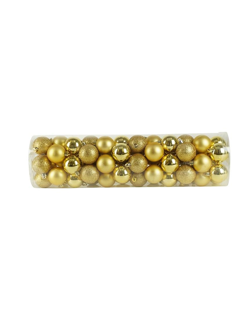 5cm 60pcs GOLD SHINY, MATTE AND GLITTERY SPHERES