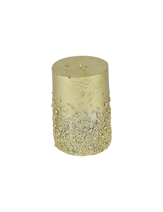 CANDELA  ORO CILINDRO 7x10cm
