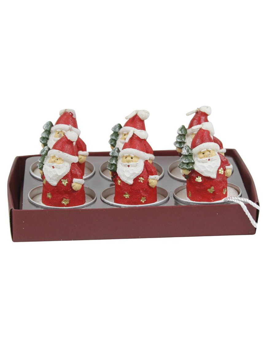 TEA-LIGHT BABBO NATALE 6pezzi
