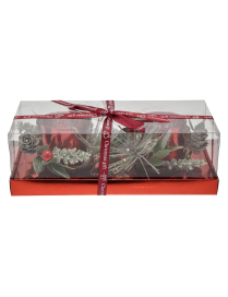 ROUGE CANDLE HOLDER 22x11x7.5cm 2 CANDLES