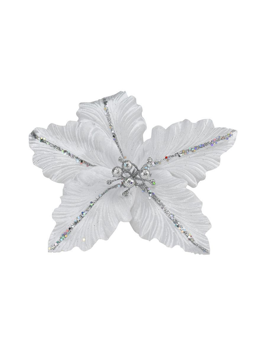 SHORT-STEM FLOWER WHITE/SILVER