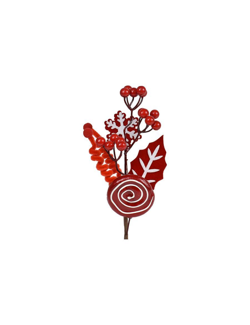 PICK BACCHE VELLUTO ROSSO