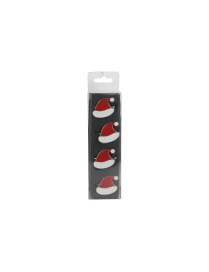 NAPKIN HOLDER 4 pieces SANTA CLAUS HAT