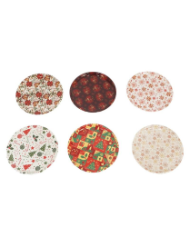 CHRISTMAS LINE ROUND TRAY 28cm