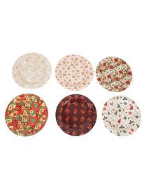 CHRISTMAS LINE ROUND TRAY 38cm
