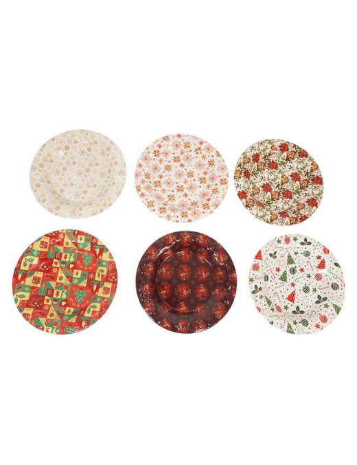 CHRISTMAS LINE ROUND TRAY 38cm