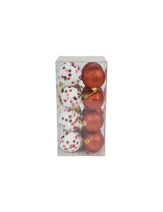 SFERE ROSSO  6cm 16pezzi