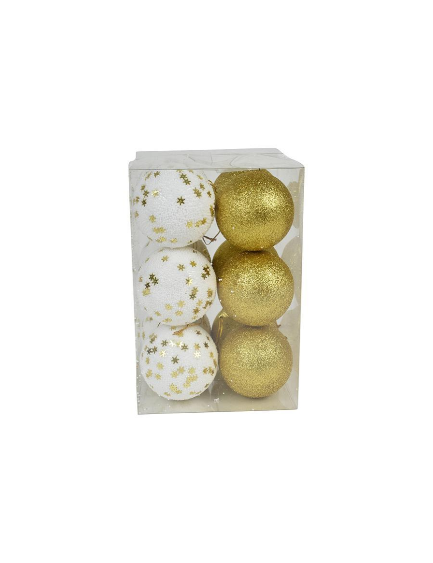 SFERE ORO  8cm 12pezzi